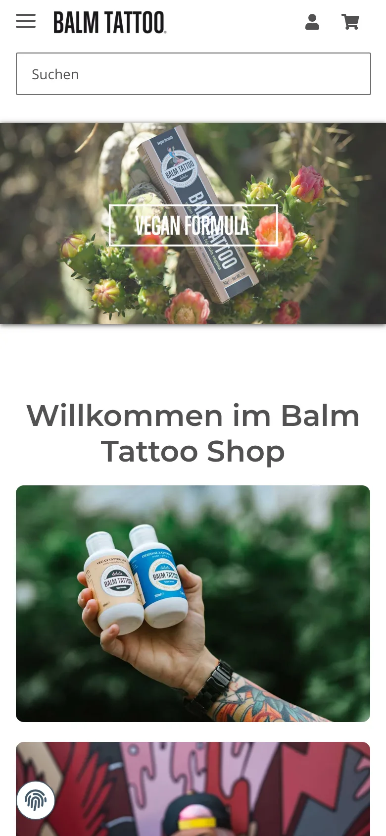 Balm Tattoo – Mobile Ansicht