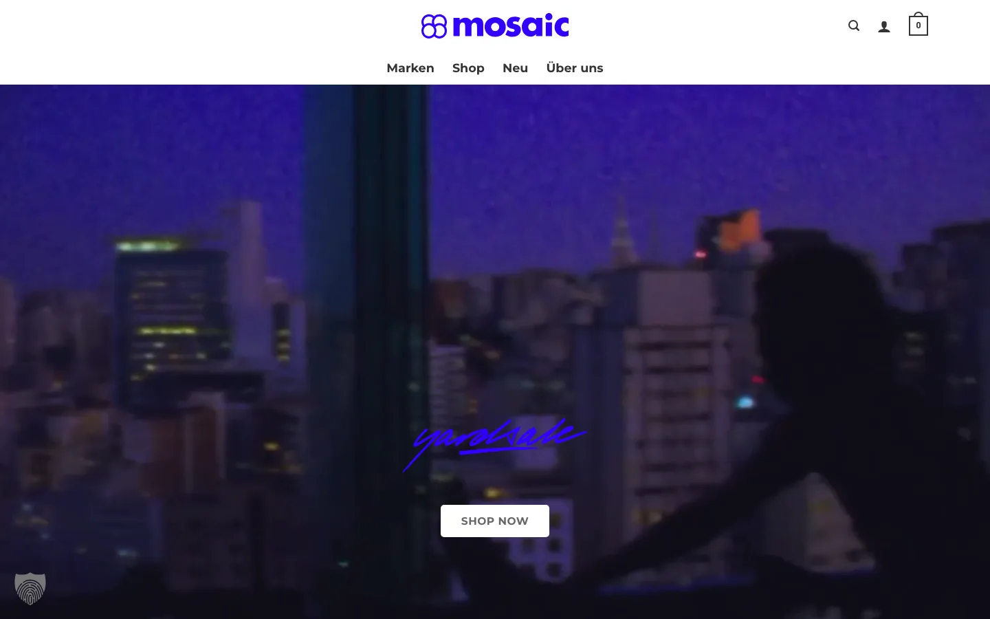 Mosaic – Desktop-Ansicht