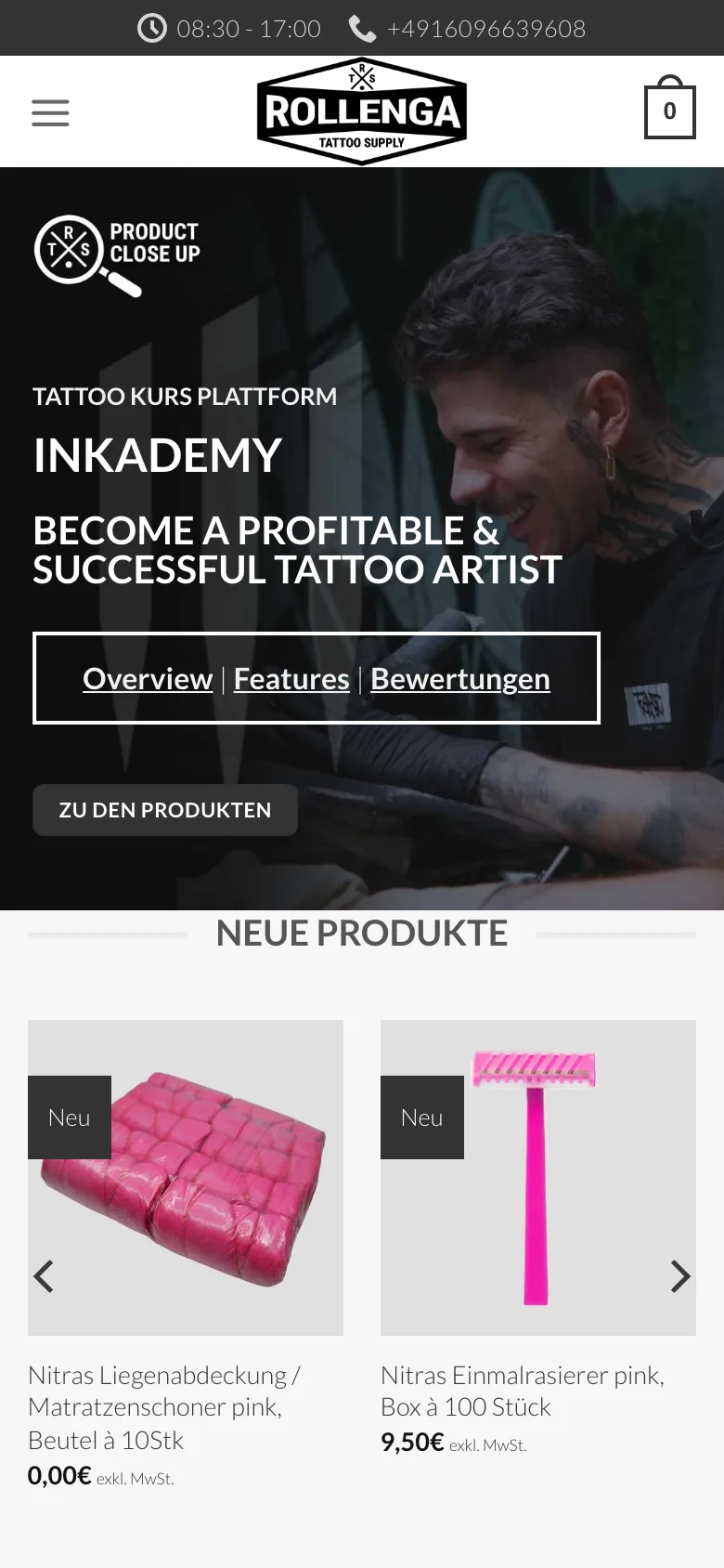 Rollenga Supplies – Mobile Ansicht
