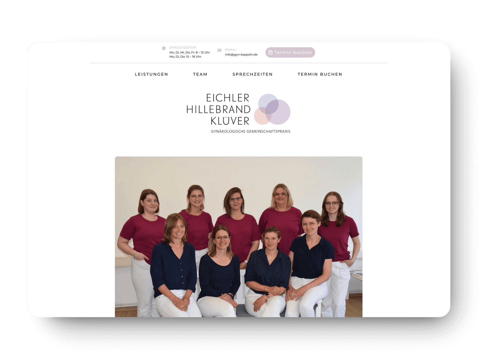 Gyn Kappeln Website Screenshot