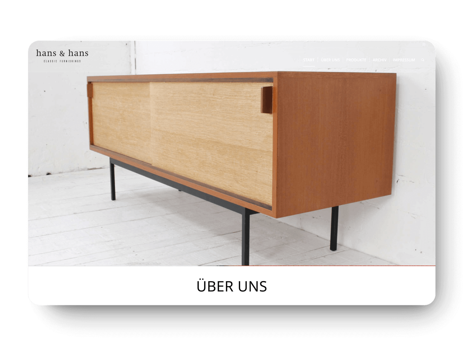 Hans und Hans Website Screenshot